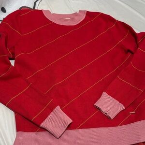 Ted Baker London Red Sweater with Pink Trim 3